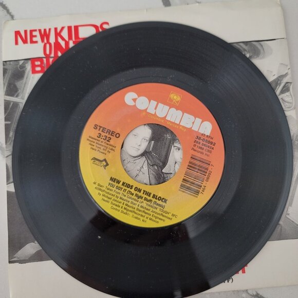 New Kids On The Block-You Got It VG+ Vinyl record album 7" Single vintage NKOTB - Picture 2 of 4